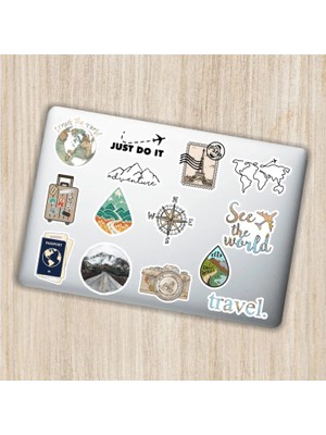 Quart Aksesuar Art Sanat Dekoratif Laptop Notebook Tablet Telefon Sticker Set 16 Quart Aksesuar