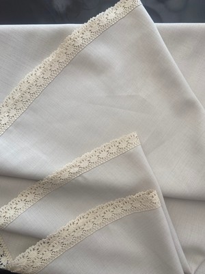 Zeren Home Keten Dokulu Yuvarlak Masa Örtüsü 160 cm