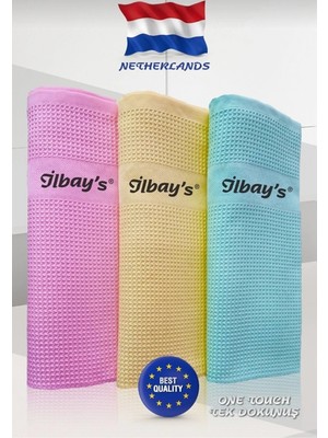 İlbay's 9 Adet (Klasik Renk Serisi) Mikrofiber Temizlik Bezi 40x60 CM (3 PAKET x 3'LÜ)