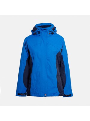 Cresta Outdoor 3-in-1 Kadın Polarlı Kaban Mavi Su Geçirmeyen Naylon Kumaş Özellikli