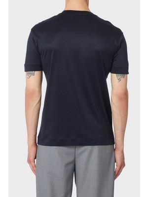 Emporio Armani Baskılı Slim Fit Bisiklet Yaka T Shirt Erkek T Shirt 8N1TF6 1juvz 0920