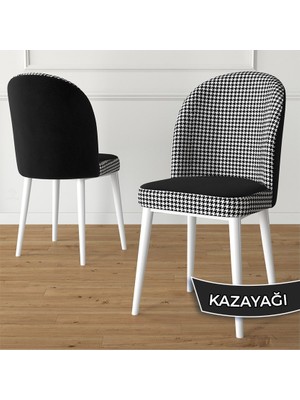 Canisa Concept Jul Serisi 80 x 132 Açılabilir Beyaz Mutfak Masa Takımı 4 Sandalye Ve 1 Bench