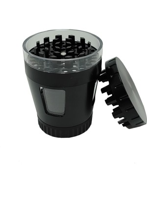 Falconetti 50 Mm. Siyah Pencereli Tütün Baharat Herbal Öğütücüsü Parçalayıcı RC82SY
