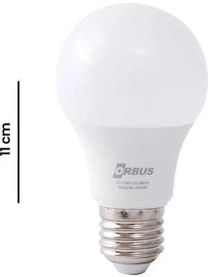 Orbus 9W 800LM E27 3'lü LED Ampul - 6400K - Beyaz Işık