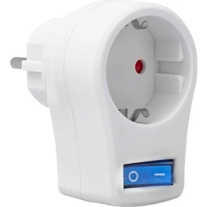 Beyaz Abs Kasa Anahtarlı Akım Korumalı Priz (10A-2510W)