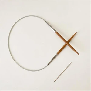 Çelik Misinalı Bambu Şiş 40 cm 5 mm
