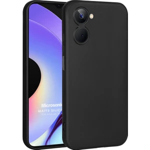 Matte Silicone Realme 10 4g Kılıf Siyah