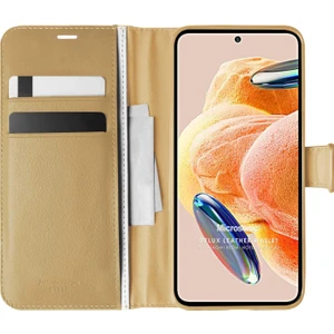 Xiaomi Redmi Note 12 Pro 4g Kılıf Delux Leather Wallet Gold