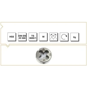 Mte Hsse Dın 223/B  Pafta M12* 1,75