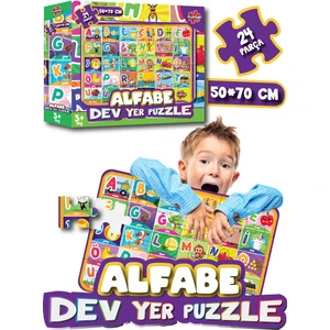Kidssan Games Dev Yer Puzzle Alfabe 24 Parça 50*70 cm