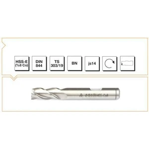 Mte Hsse Dın 844/BN  Parmak Freze 4mm Kısa