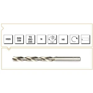 Mte Hss Dın 338 8,5mm Taşlanmış  mm Matkap Ucu