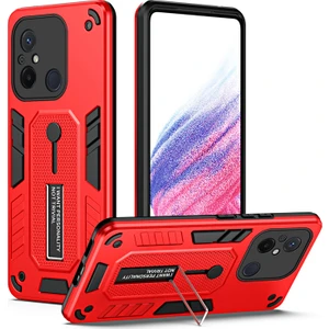 For Xiaomi Redmi 12C Görünmez Braket Zırh Ağır Koruma Cep Telefonu Kılıfları (Yurt Dışından)