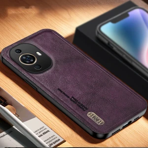 Huawei Nova 11 Pro Için Uygundur Vintage Mat Manyetik Emiş Cep Telefonu Kılıfları (Yurt Dışından)