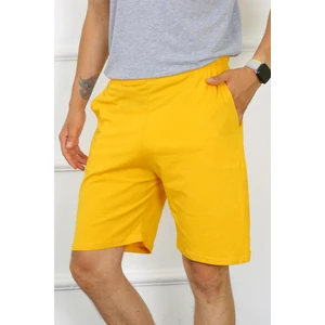 Erkek Pamuk Sarı Şort 27484