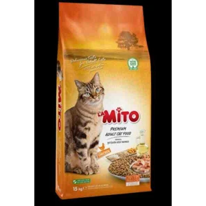 La Mito Adult Cat tavuklu Yetişkin Kedi Maması 1kg×2 Adet