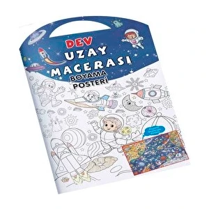 0-6 Yaş Yayınları Uzay Macerası Dev Boyama Posteriekrek