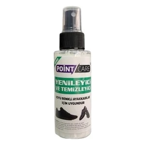 Point Care Spor ve Süet Ayakkabı Yenileyici ve Temizleyici Sprey Sihirli Sıvı 100ML + Sünger