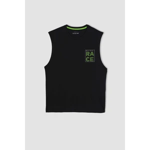 DeFactoFit Boxy Fit Baskılı Bisiklet Yaka Atlet A7059AX23HS