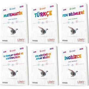 Limit Yayınları 8. Sınıf Soru Bankası Seti Tam Set 6 Kitap