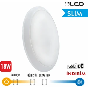 18W Slim LED Sıva Üstü Armatür