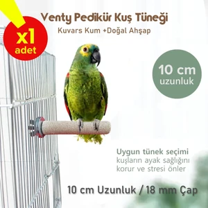 Venty 10 cm 18 mm Pedikür Papağan Tüneği | Jako | Sultan | Monk | Lori | Jumbo Muhabbet | Kakariki | Senegal | Sevda | Cennet