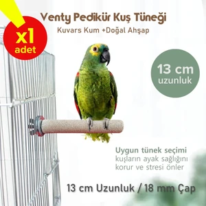 Venty 13 cm 18 mm Pedikür Papağan Tüneği | Jako | Sultan | Monk | Lori | Jumbo Muhabbet | Kakariki | Senegal | Sevda | Cennet