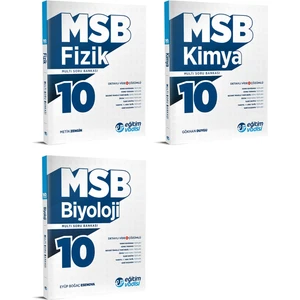 Eğitim Vadisi Yayınları 2024 10.Sınıf Fizik Kimya Biyoloji Fasikül MSB Soru Bankası Seti