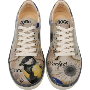 Kadın Vegan Deri Çok Renkli Sneakers - Picture Perfect Tasarım