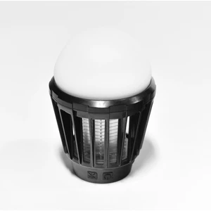 KL-01 Sivrisinek Kovucu İç - Dış Mekan, Elektrikli, Micro USB Şarj Edilebilir, Taşınabilir,  IPX6 Su Geçirmez LED Işık Lamba KL01 Siyah