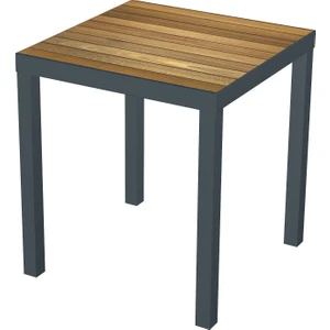 Iroko 70X70 cm Tablalı Alüminyum Masa