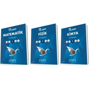 Limit Yayınları 11. Sınıf Matematik - Fizik - Kimya Konu Föyleri Seti 3 Kitap
