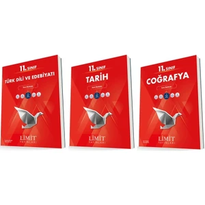 Limit Yayınları 11. Sınıf Edebiyat - Tarih - Coğrafya Soru Bankası Seti 3 Kitap