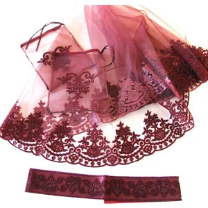 Simli Kadife Özel Tasarım Kına Örtüsü ve Bel Kuşağı