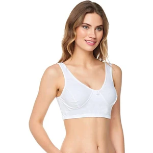 Hepsine Rakip 6lı Kadın Penye Yarım Atlet Pamuklu Geniş Askılı Anne Sütyeni