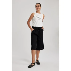 Kapri Yüksek Bel Crop Fit Viskon Kapri I6798AZ23SM