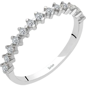 Sirius Pırlanta F Renk 0,20 Karat Pırlanta Yarım Tur Yüzük 0423R0195