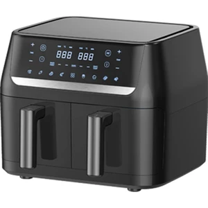 Cook Master Duo Çift Hazneli Air Fryer (4.8l + 4.8l) 9.6l Yağsız Fritöz