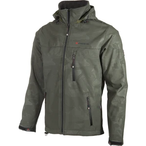 Outdoor Kamuflaj Baskılı Kapüşonlu Erkek Softshell Ceket