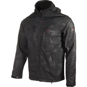 Outdoor Kaplamalı & Baskılı Kapüşonlu Erkek Softshell Ceket