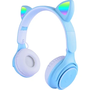 Bluetooth Kulaklık M6 Pro Cat Rgb LED Işıklı Kedi Kulağı Band Tasarımlı Ayarlanabilir ve Katlanabilir Kulak Üstü Bluetooth Kulaklık