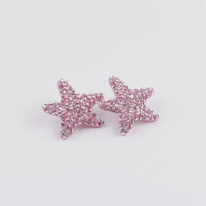 Zirkon Taş Detaylı Pembe Küpe