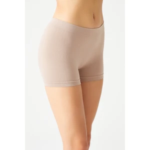 Los Ojos Bej Seamless Boxer Külot Boyshort