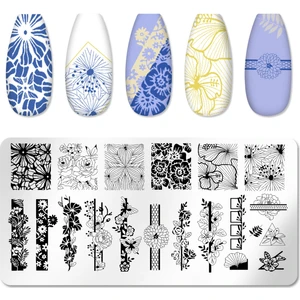 Pop Beauty Nail Art Stampa Plakası, Stamper Desen Baskı Paleti