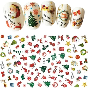 Pop Beauty Nail Art Tırnak Süsleme Sticker, Christmas(Yılbaşı), Tırnak Dövmesi, Tırnak Tattoo