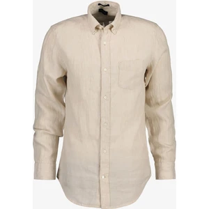 Erkek Bej Regular Fit Keten Gömlek 3230085.277