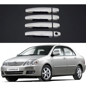 BTM Otomotiv Toyota Corolla Kapı Kolu Kromu 2002-2013 Arası Uyumlu 4 Prç. P.çelik
