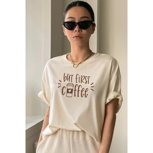 Only Trendwear But First Coffee Tasarım Tshirt