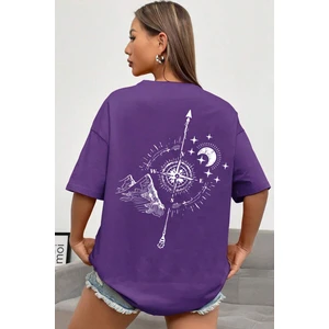 Only Trendwear Unisex Pusula Baskılı T-Shirt