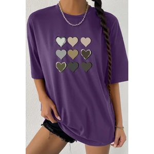 Only Trendwear Kalp Baskılı T-Shirt